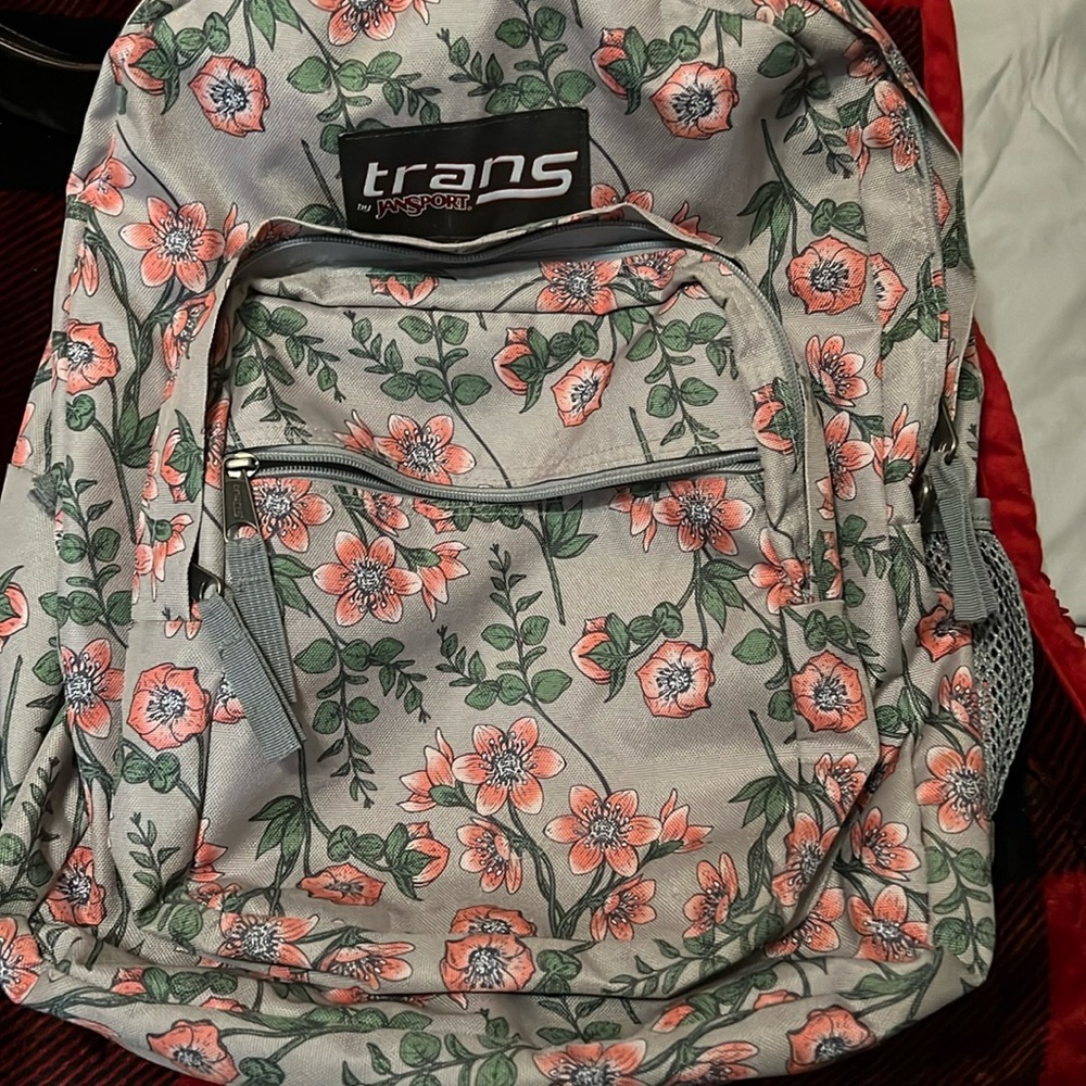 Floral backpack, padded straps